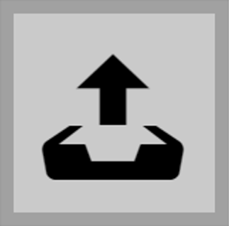 Arrow up upload icon in 2N OS